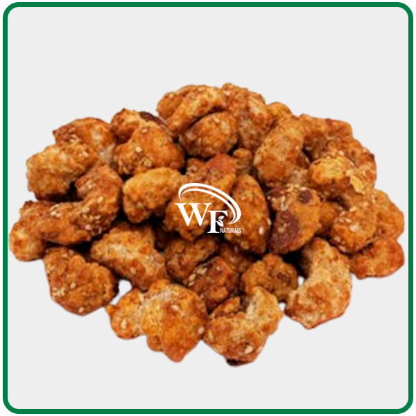 CASTANHA CARAMELIZADA COM GERGELIM